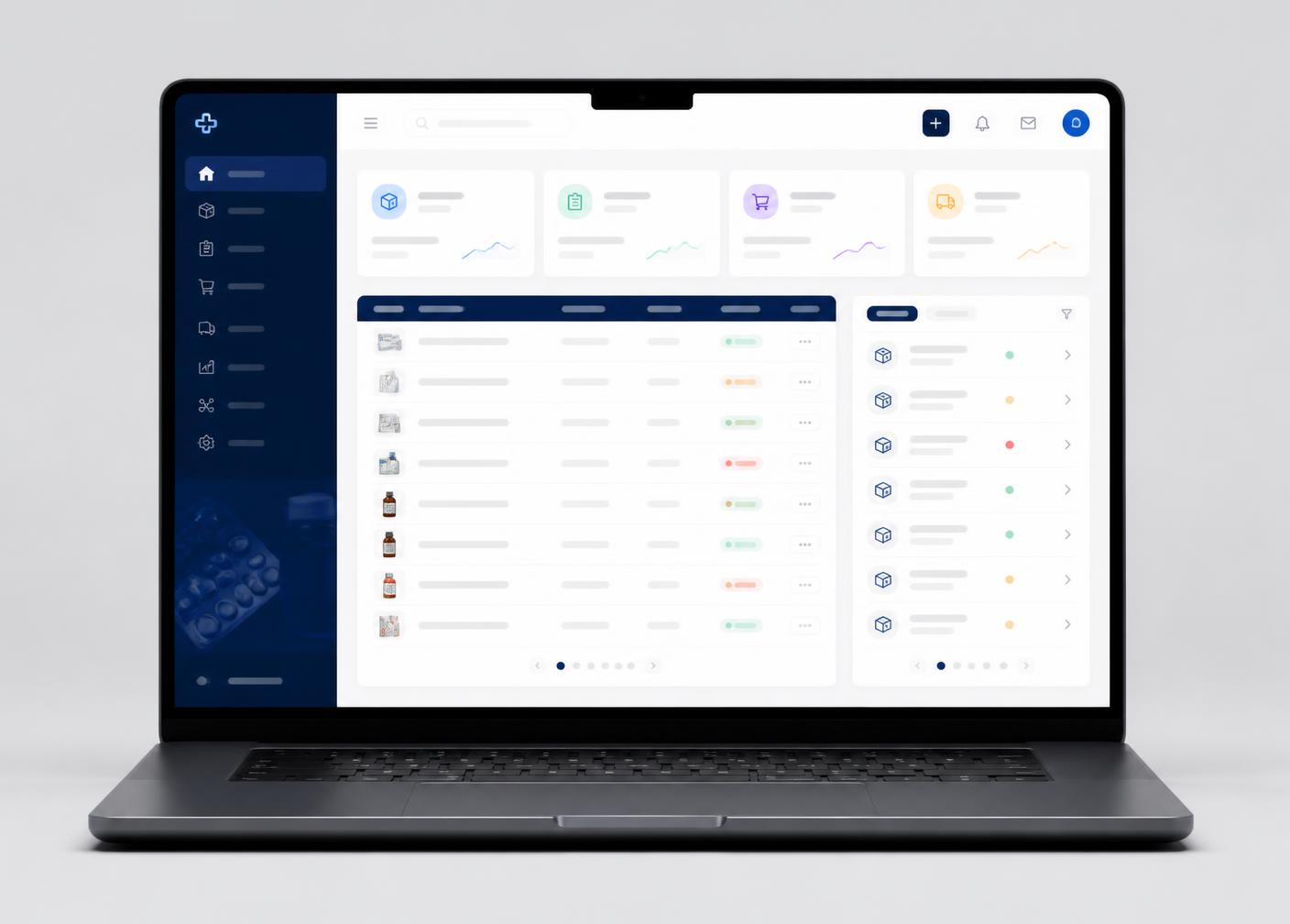 NK Pharma platform interface